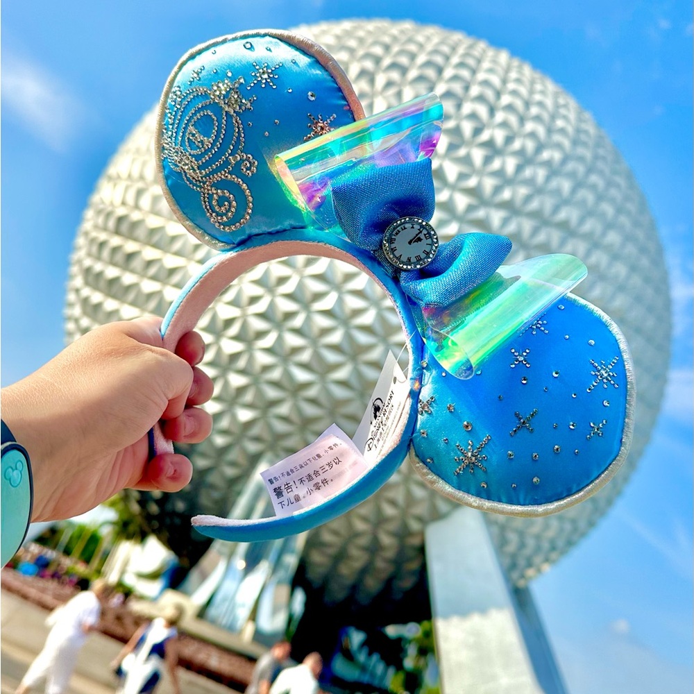 Custom Rhinestone Cinderella Minnie Mouse Ears